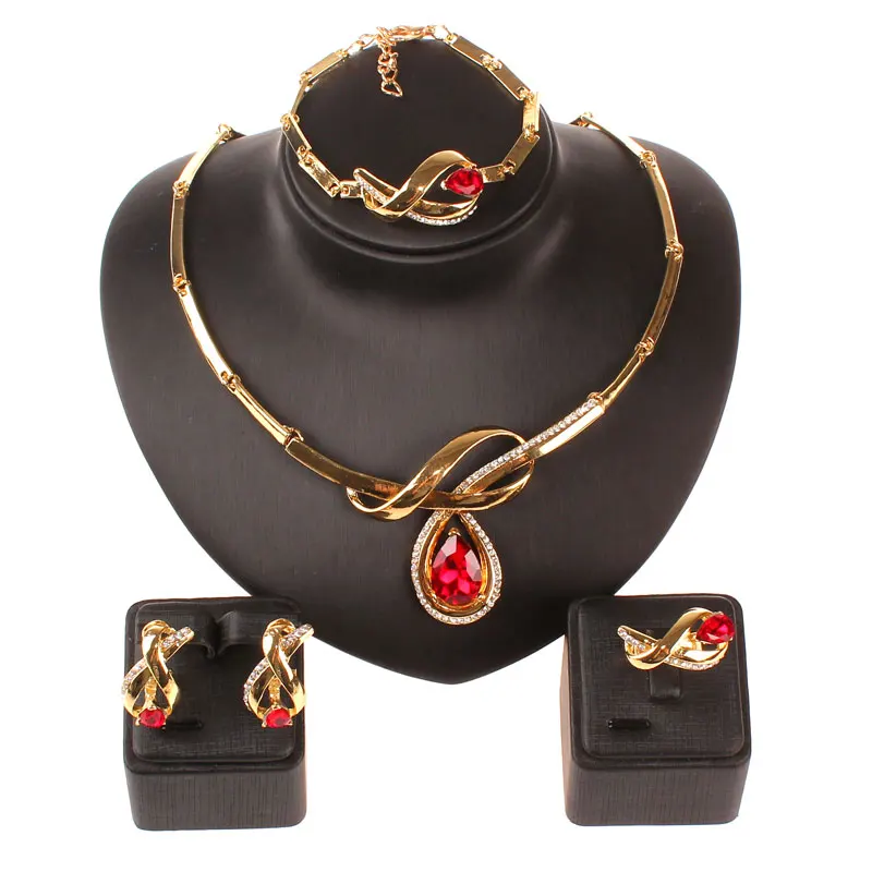 Африканский бисер ювелирный набор золотого цвета 3 прозрачный австрийский