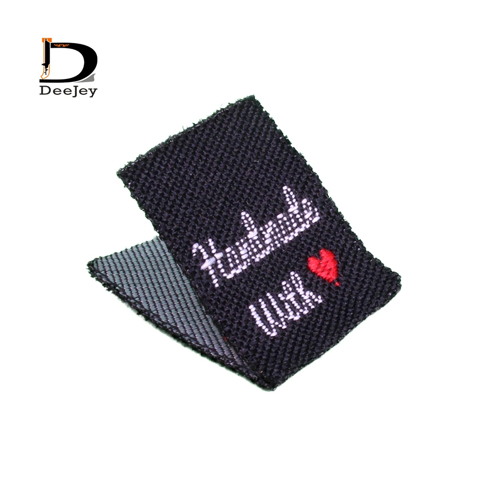 Тканые бирки Рыбки сделай сам 2*2 см 150 шт./партия|fabric flowers for clothing|tag lifefabric sample |