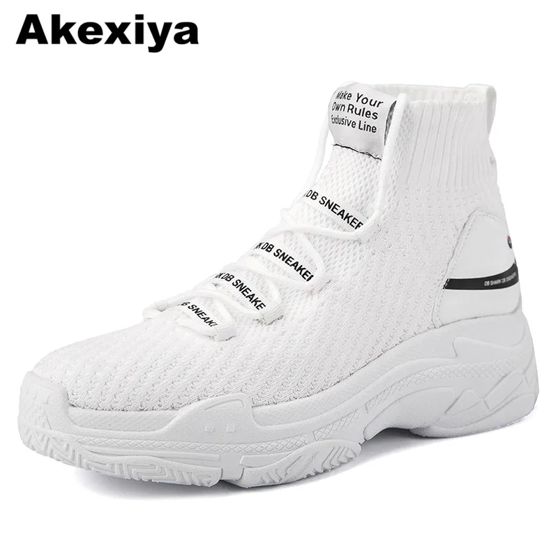 Akexiya/2018 высокие женские Сникеры на платформе Блестящие ботильоны кроссовки