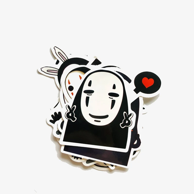 12 шт./компл. Новые Стикеры аниме Spirited Away No Face Man s для скейтборда ноутбука чемодана