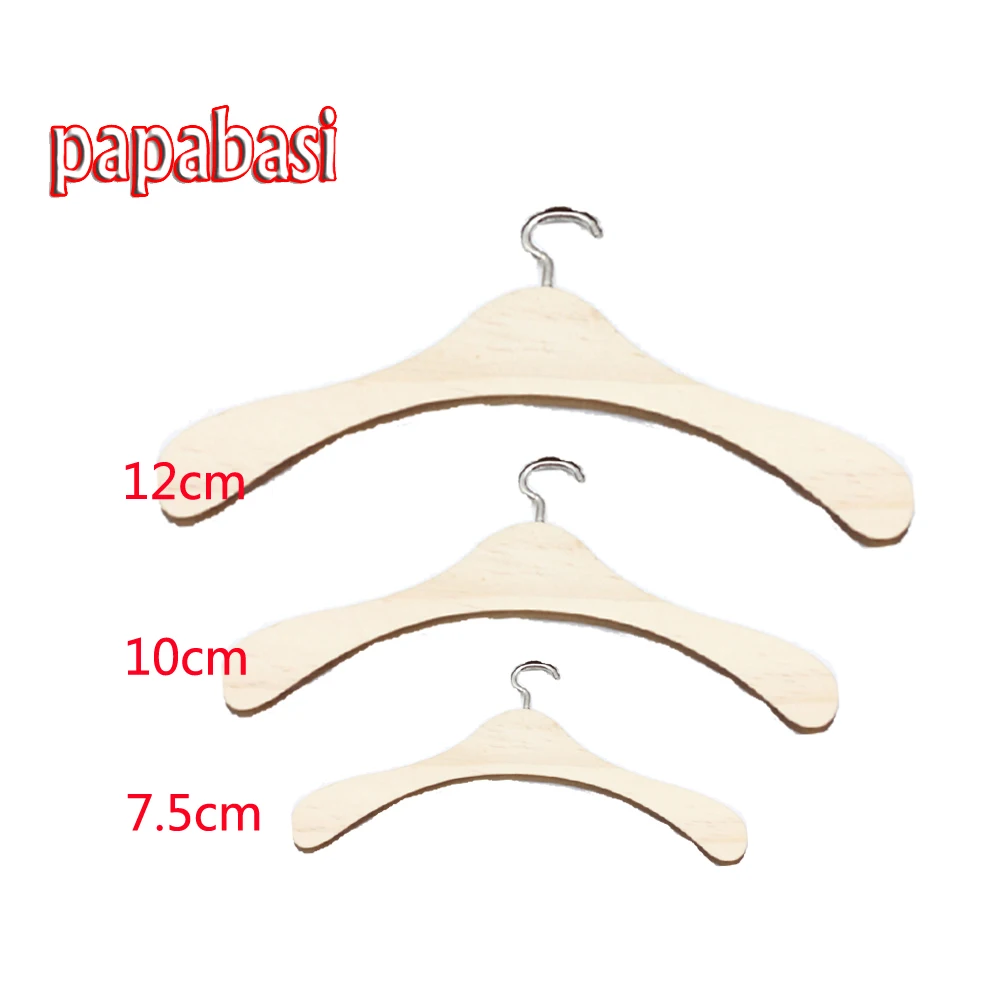 Деревянные вешалки Papabasi 10 шт./лот 7 5 см 12 для кукол 1/6 1/4 1/3 bjd/sd вешалки|doll hangers|sd dollwood