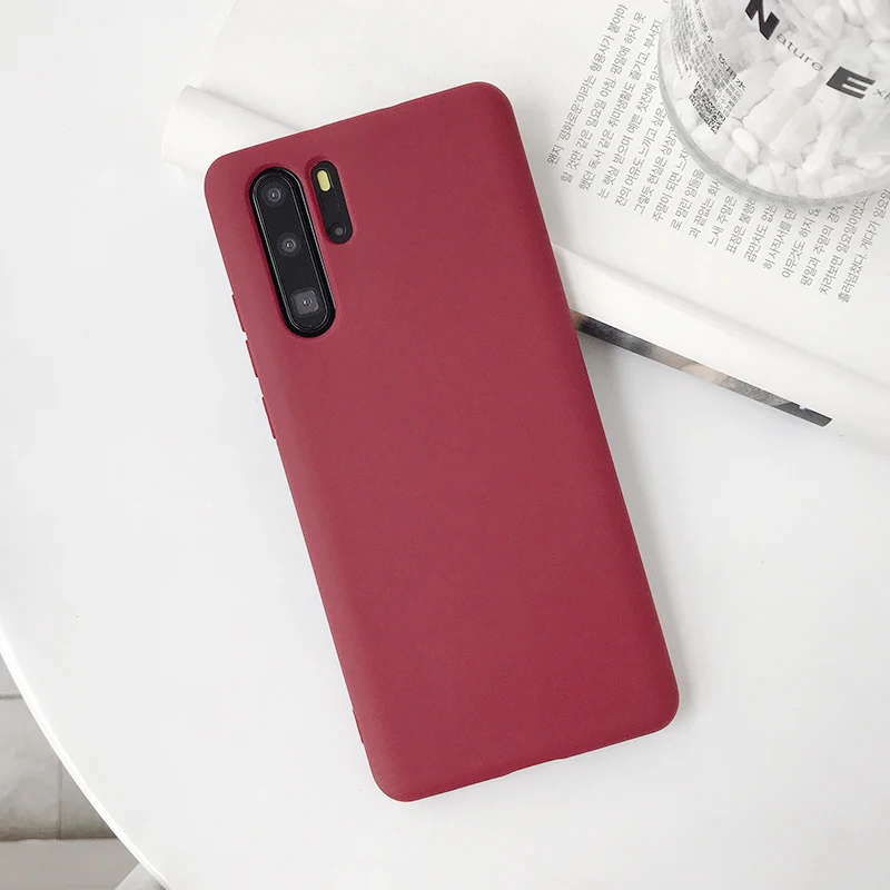 SoCouple Мягкий ТПУ чехол для телефона для huawei P20 P30 Pro P10 плюс Коврики 20 10 30 Pro Honor 10 10i 20 8X 9X Nova 3 3i Карамельный цвет чехол