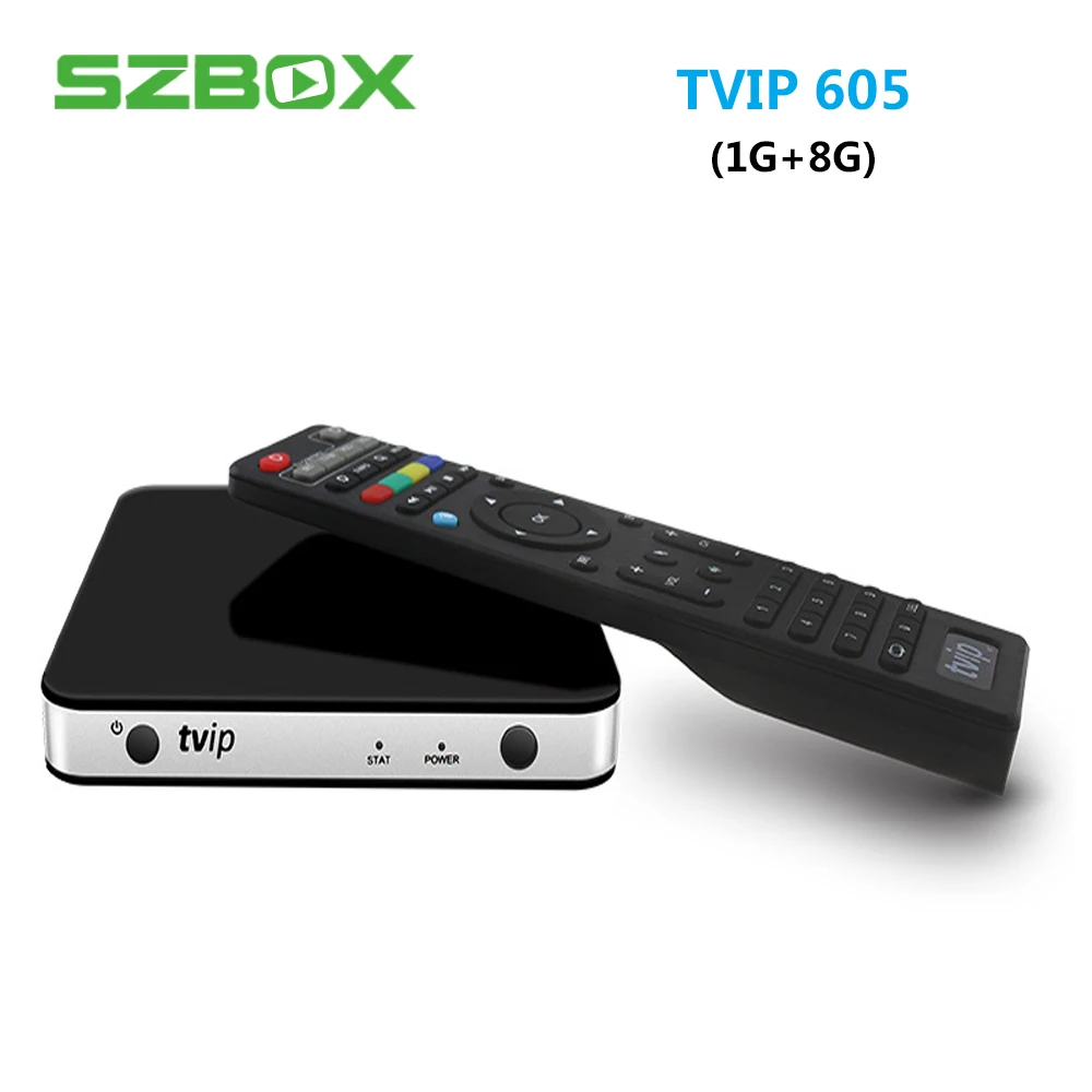 TVIP 605 BOX ТВ IP S-Box v.605 Amlogic S905X четырехъядерный ТВ приставка 1 ГБ ОЗУ 8 Гб ПЗУ 4 к IP tv IP605 Медиаплеер linux tv IP 605 смарт-приставка - Цвет: TVIP 605 BOX