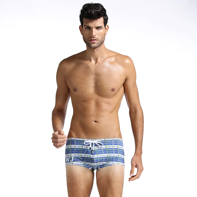 Мужские плавки WJ сексуальные боксеры с принтом|trunks brand|trunks swimmingtrunk men |