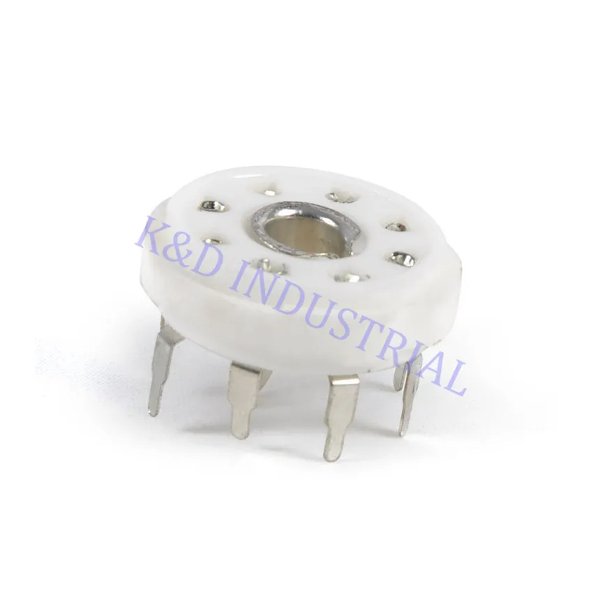 

10pcs 8pin valve Octal Ceramic Loctal Tube Socket 5B254 1LA6 B8G Base PCB Mount
