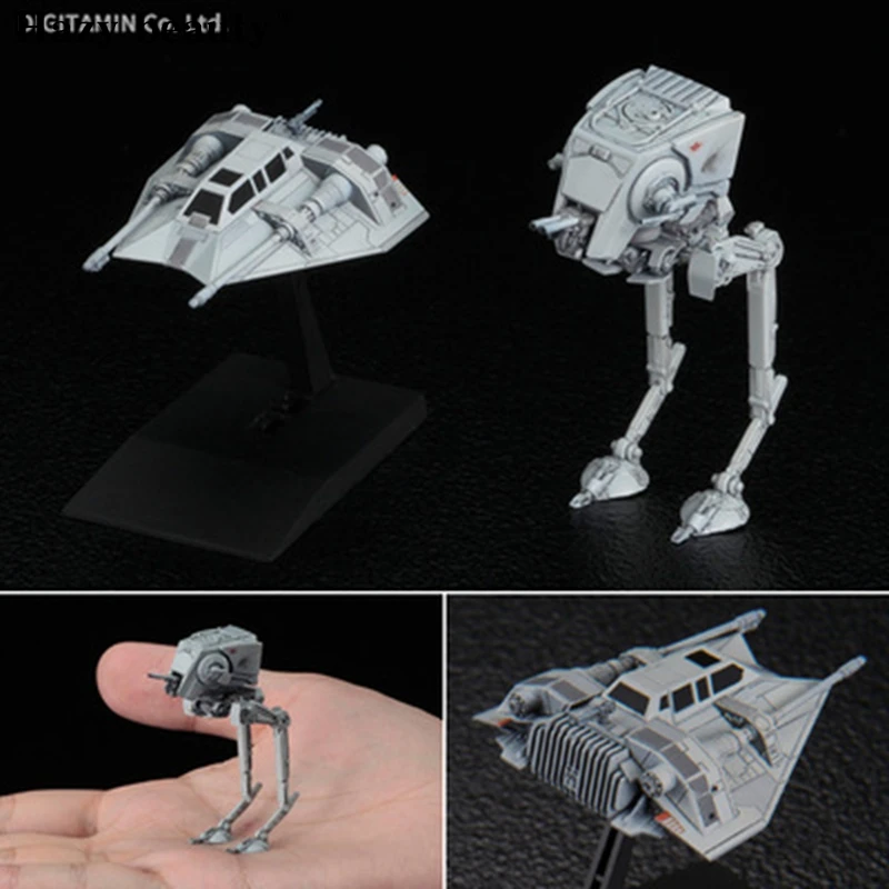 Оригинальный Bandai Звездные войны модель автомобиля серии AT ST и снеговик 008 фигурка