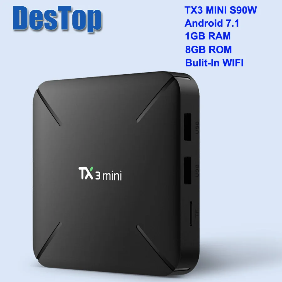 TX3 мини H Android 8,1 4K tv BOX Amlogic S905W 1 ГБ/16 ГБ 2G/16G 2,4G wifi H.265 VP9 UHD HDMI 2,0 Smart медиаплеер 5 шт./лот - Цвет: 1GB 8GB