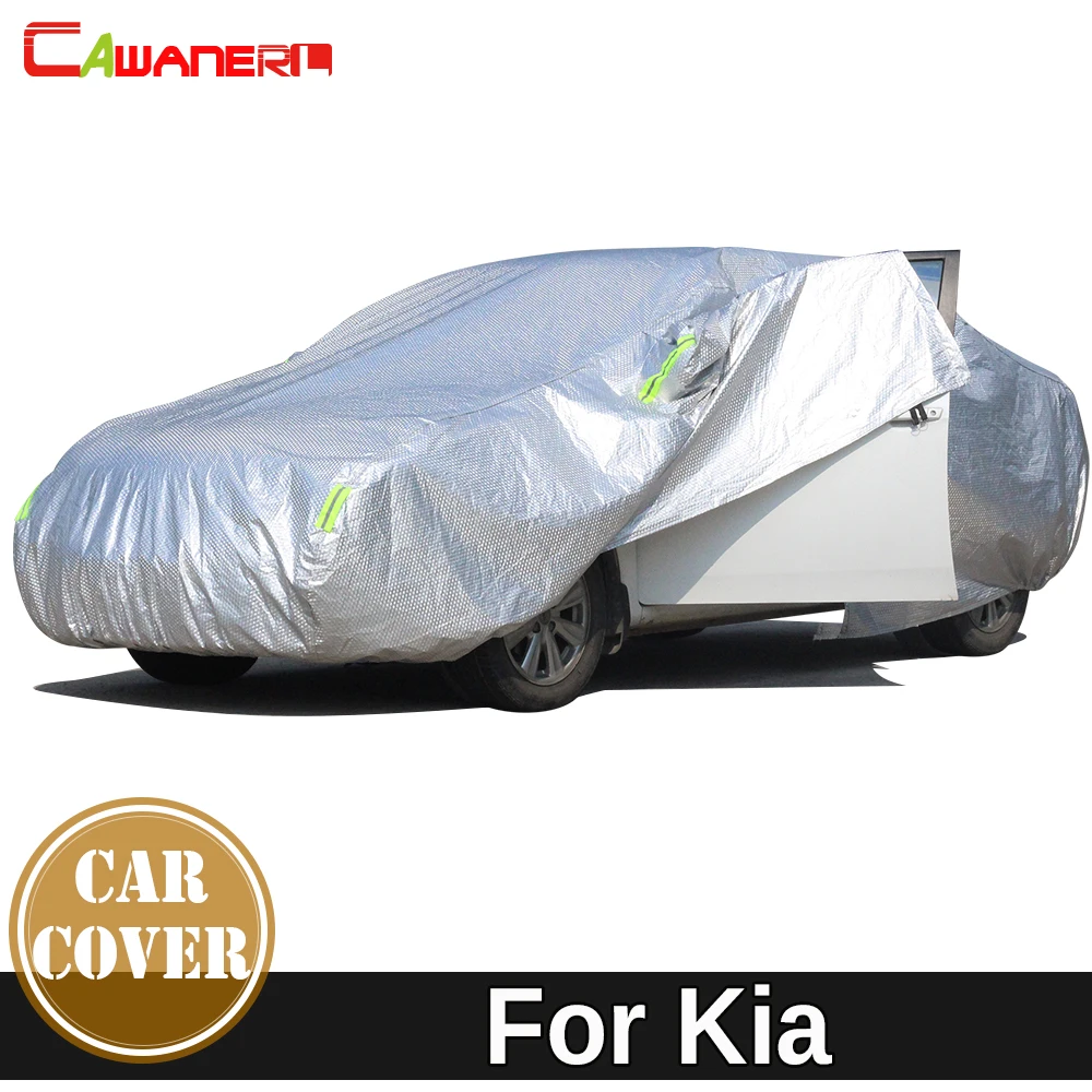 Cawanerl For Kia K4 K5 KX3 KX5 Rio Sportage Thicken Cotton Car Cover Sun Shield Snow Rain Hail Resistant Waterproof Cover