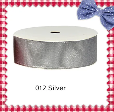 

1/8" inch (3mm) silver glitter grosgrain ribbon
