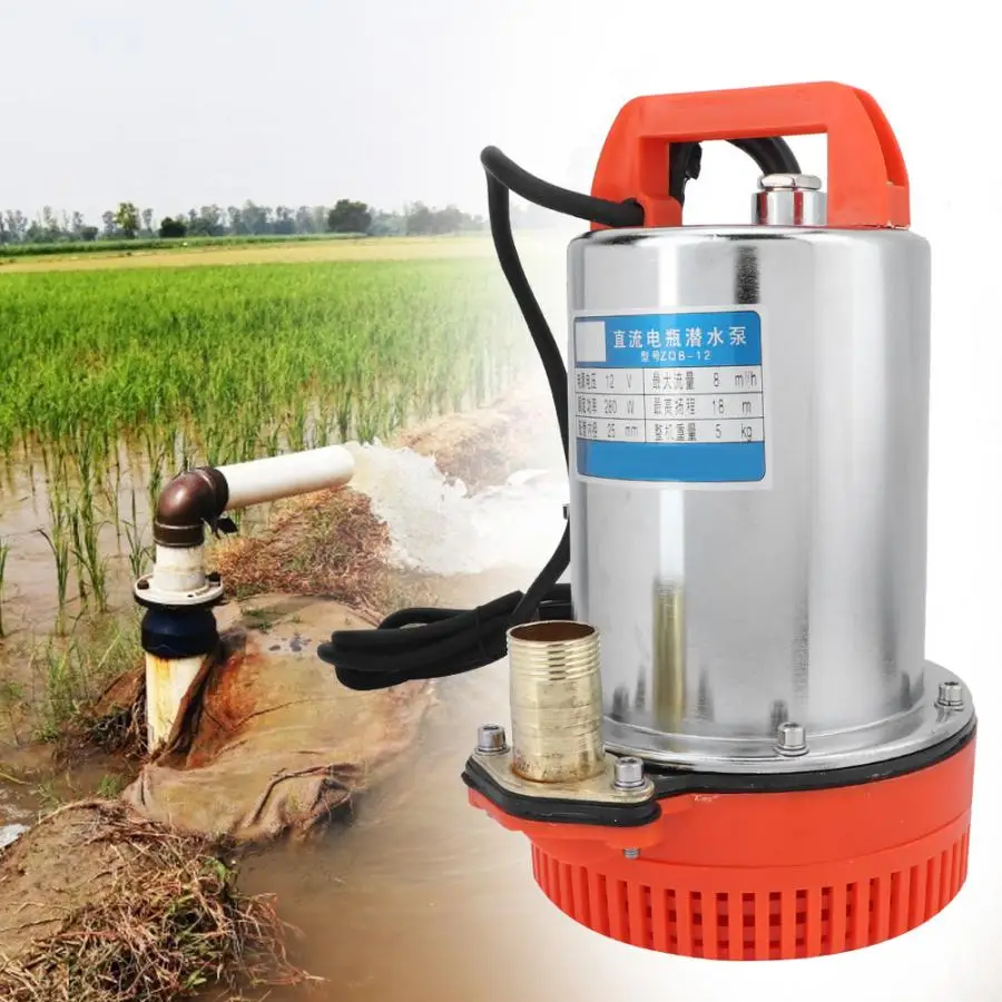 DC 12V погружаемый для глубоких колодцев водяной насос для орошения водяной насос Водонепроницаемый подводный для аквариума для орошения сада