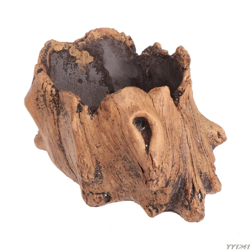 Имитация дерева Цветочные цементные плантаторы для суккулентов Горшки Бонсай