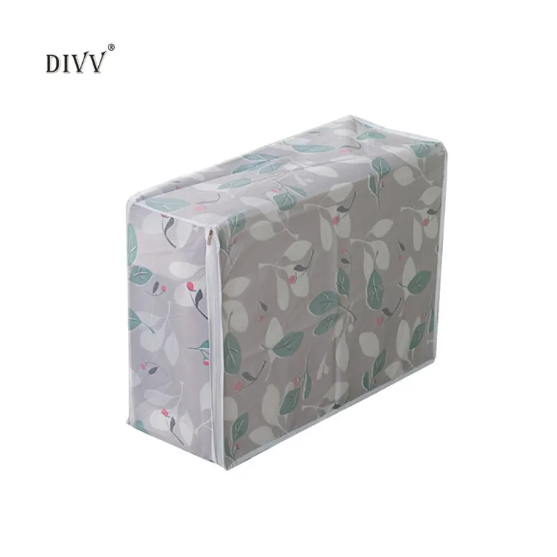 DIVV Waterproof Foldable PEVA Closet Sweater Bag Amazing Storage Ability Clothes Blanket Quilt Box 1PC T26 | Дом и сад