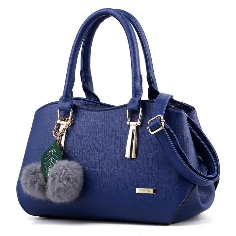 Женская сумка из ПУ кожи с украшением в виде Помпона|Сумки ручками| |