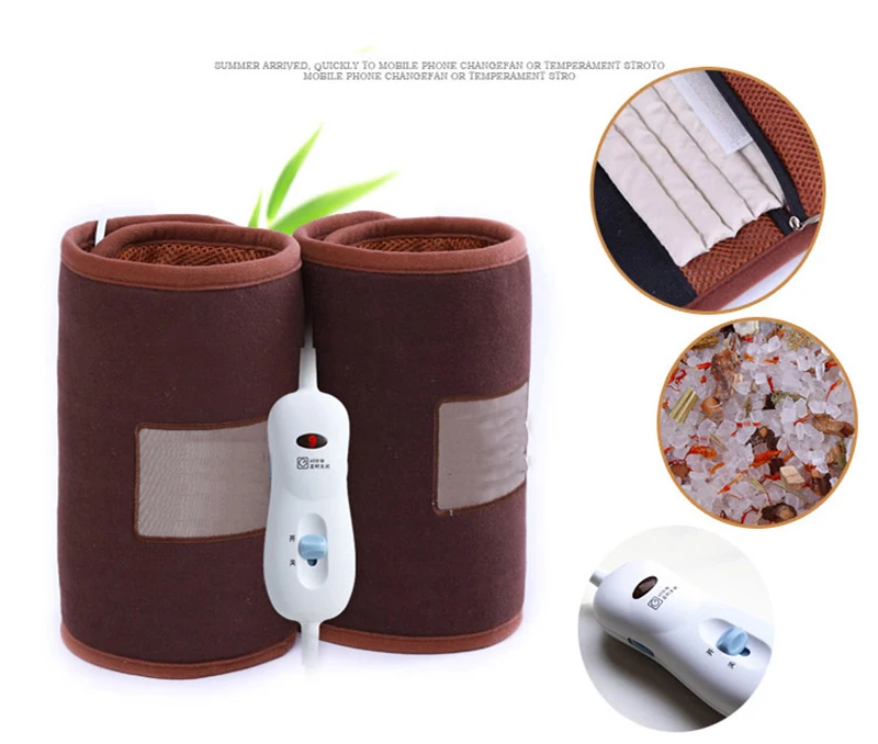 Jual Hanriver Multifungsi Electrothermal Lutut Hangat Moksibusi Hangat Tua Dingin Kaki Lutut Pijat Kneading Pemanas Listrik Garam Tas