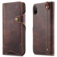 luxury vintage cowhide genuine real leather case for iphone 13 12 11 pro xs max xr 8 7 6plus flip wallet card business phone bag
