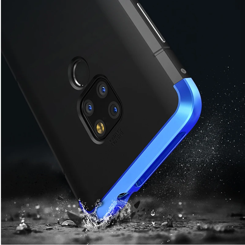 Алюминиевый металлический бампер для Huawei Mate 20 Pro Чехол ударопрочный Жесткий ПК