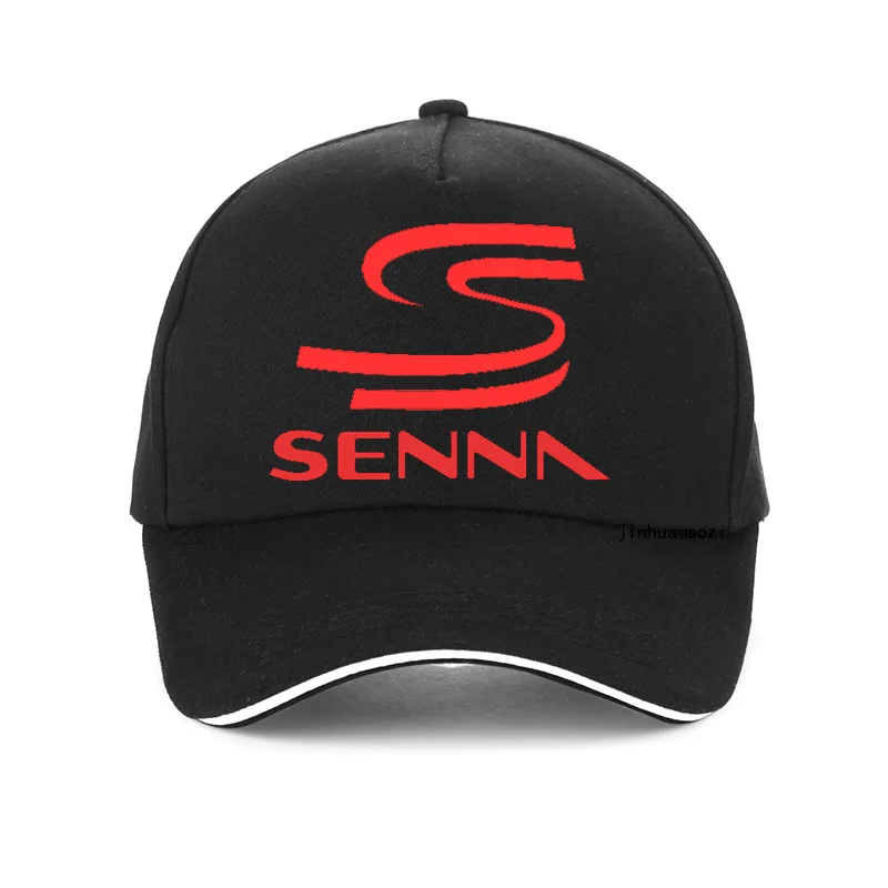 Black Летняя модная кепка Hero F1 Ayrton Senna для мужчин и женщин, хлопок, бейсболки для папы, гоночного автомобиля, регулируемая бейсболка, кепка bone Senna - Color: Black