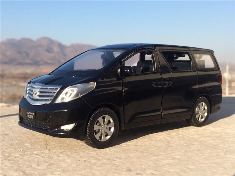 Высокая моделирования Toyota Elfa модель, 1:27 масштаб сплава оттяните назад автомобиль игрушка, литой металл модель автомобиля
