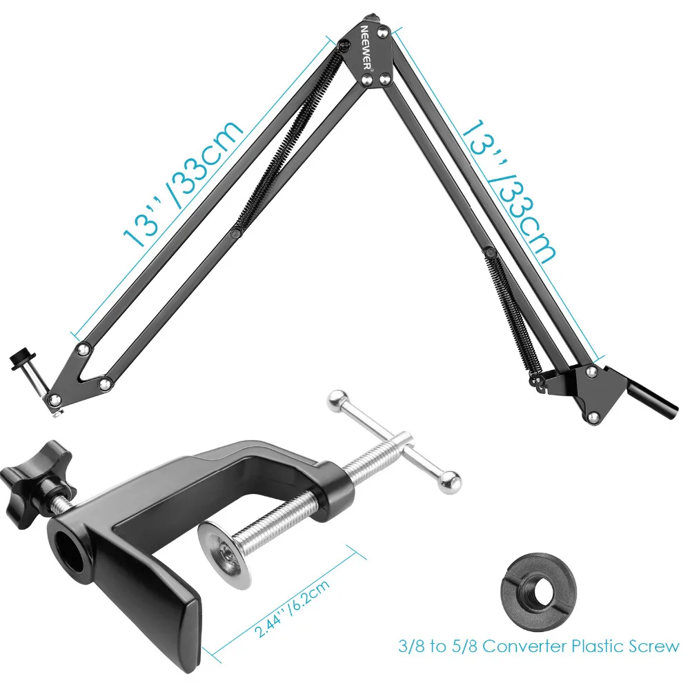 Neewer Pro настольный микрофон Подвеска ножничный рычаг подставка Настольный