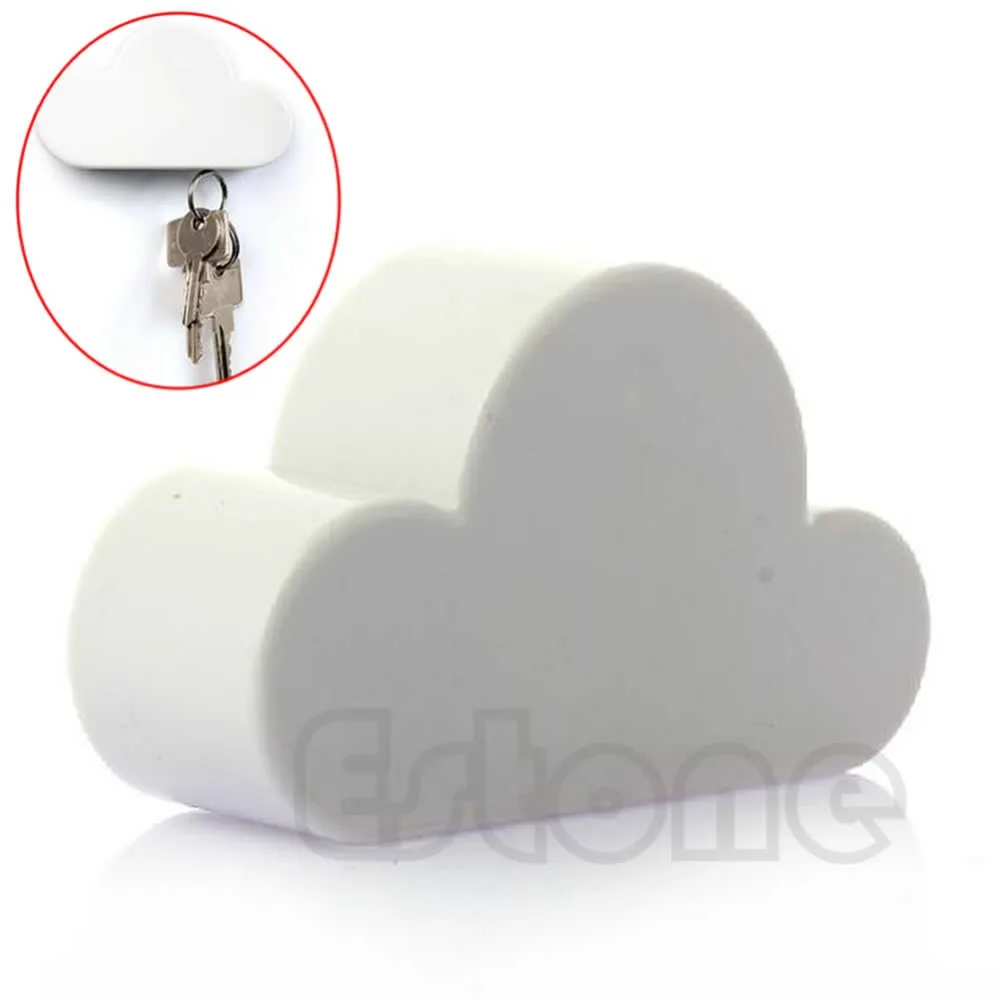 White Cloud Shaped Magnetic Key Holder Wall Hook Hanger Gift Home | Автомобили и мотоциклы