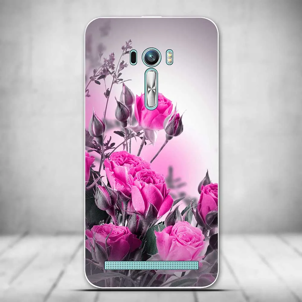 Новый мягкий силиконовый чехол для ASUS ZenFone 2 Laser ZE500KL роскошный с принтом Asus