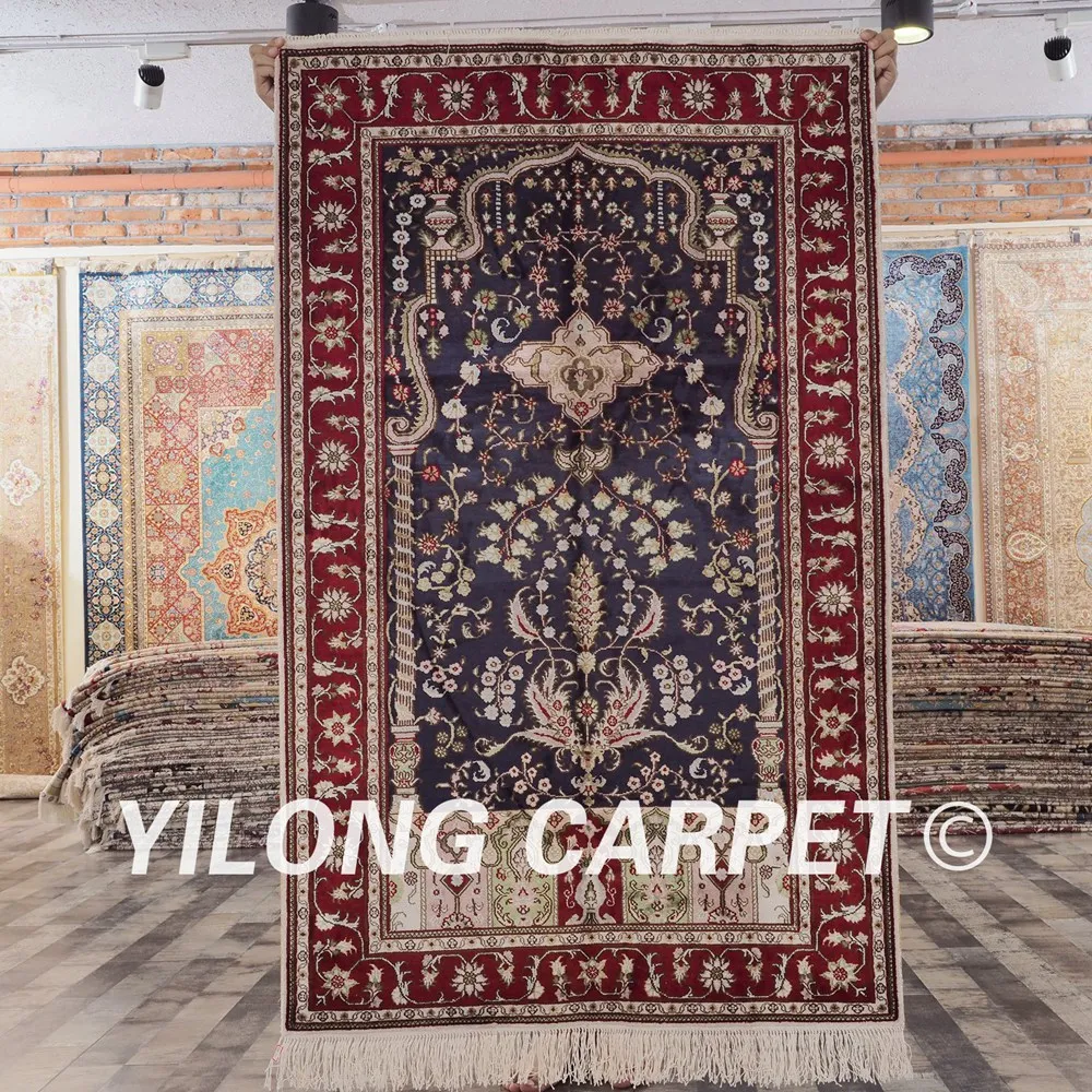 YILONG 3 'x 5' ручной работы сине-красный ковер для гостиной изысканный Прочный