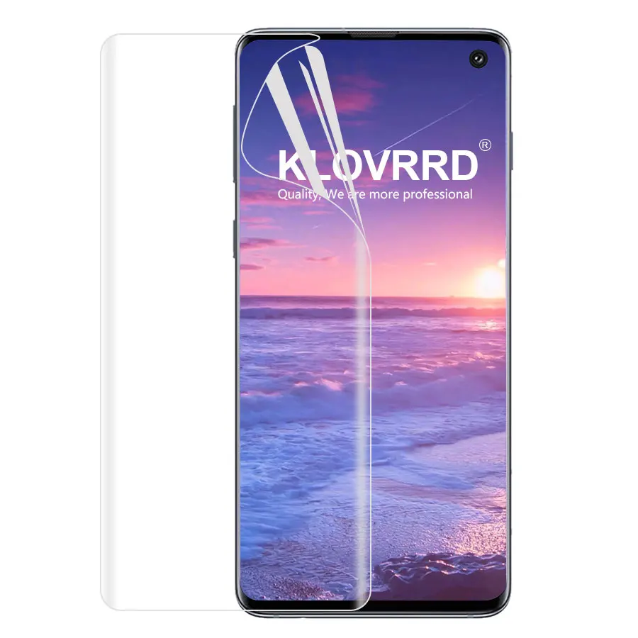 Передняя Задняя силиконовая Гидрогелевая мягкая пленка для Samsung Galaxy S10 S10e Plus