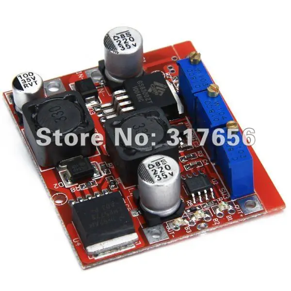 DC Auto Boost Buck Converter LM2596 LM2577 4-35V to 1.25-25V 4A Step up / step down voltage Module Regulator with CC CV Charging |