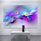 Картина маслом QKART, настенные картины для гостиной, домашний декор, абстрактные облака, цветные холсты, художественный Декор для дома без рамки, плакаты