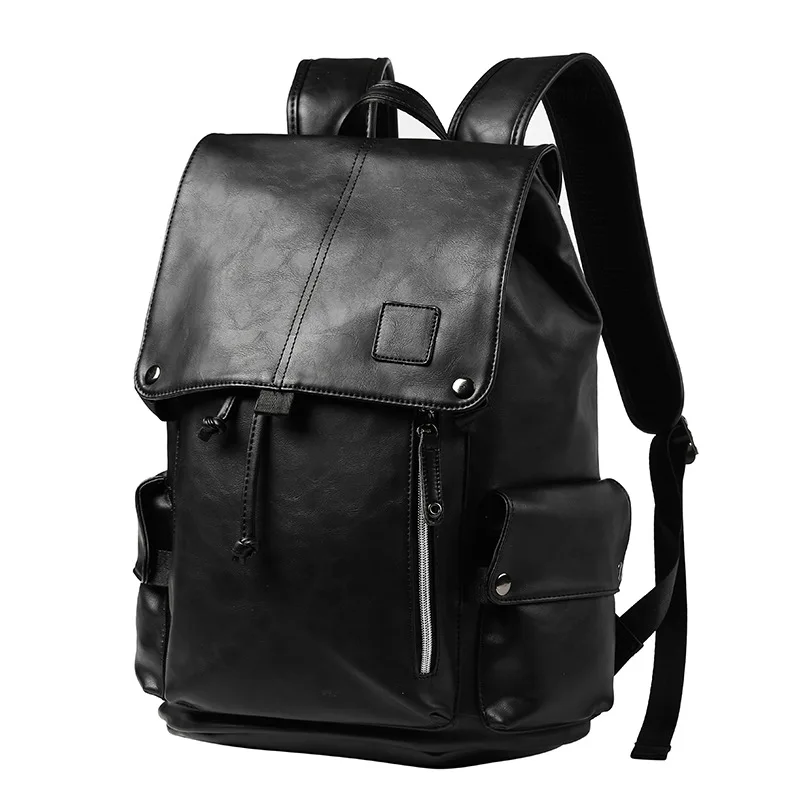 Новые водонепроницаемые толстые мужские рюкзаки из искусственной кожи 16 дюймов