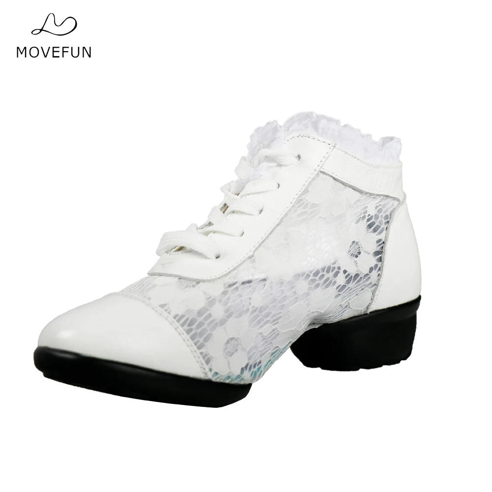 Новые летние кожаные дышащие туфли для фитнеса женские танцевальные с мягкой