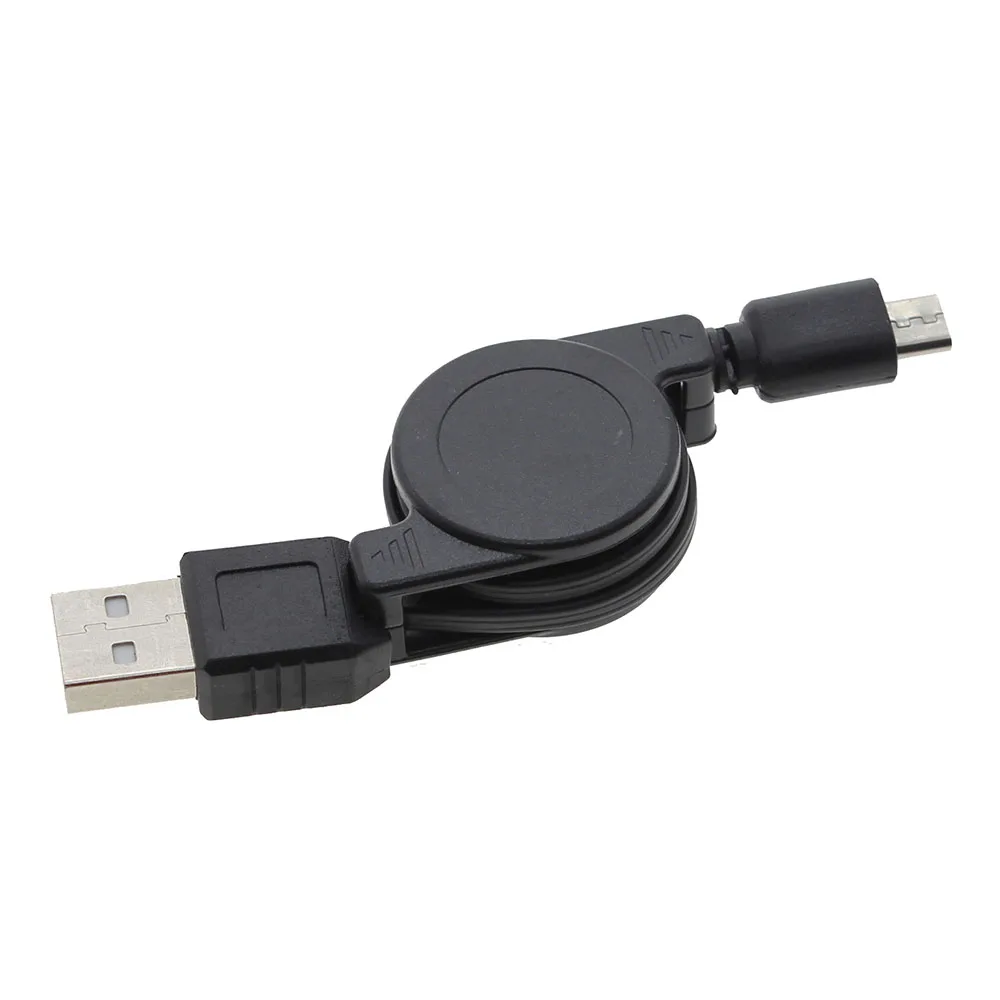 

About 70cm Retractable Micro USB Cable for Samsung Galaxy S3 S2 i9100 Note 2 For Other Android Phones 5pcs
