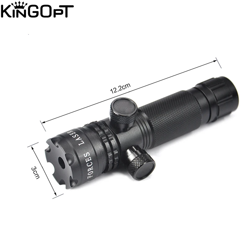 Kingopt Тактический мощный SD зеленый лазерный прицел для охоты с креплением и