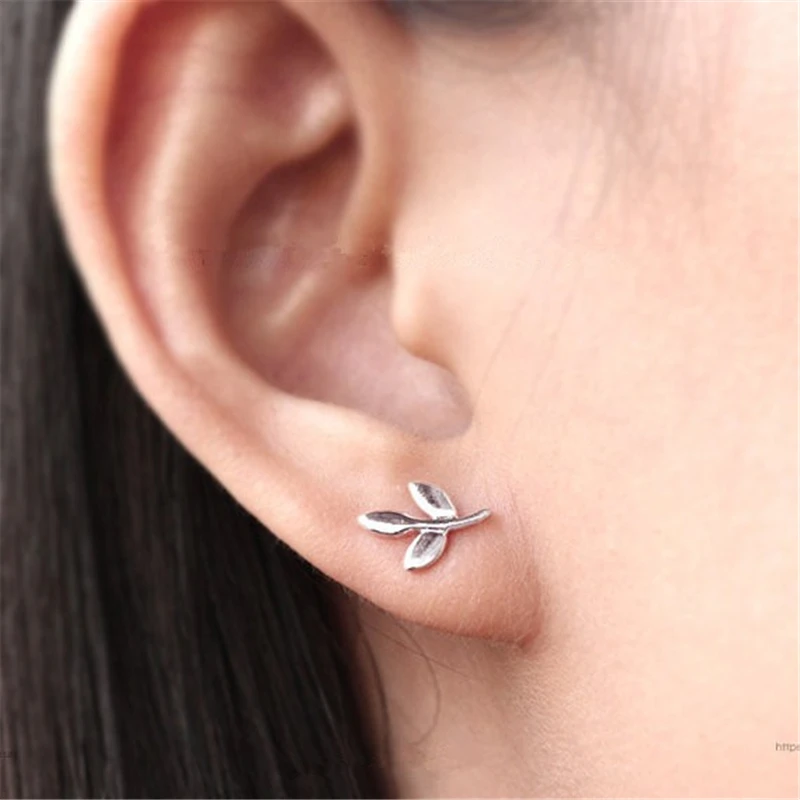 Модные серьги в форме листьев растений ювелирные изделия уникальные милые