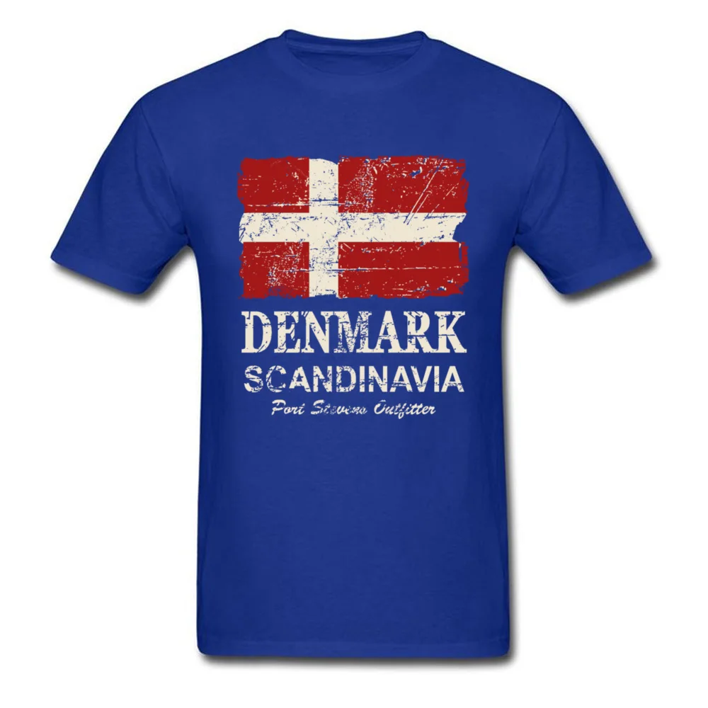 Винтажная Мужская футболка в стиле ретро с датским флагом Высококачественная