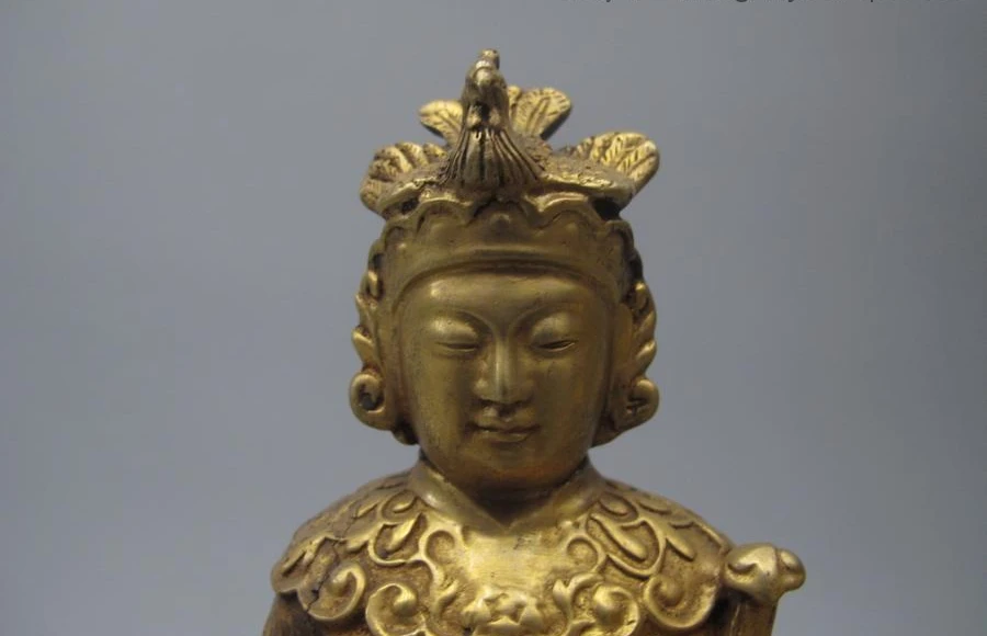 China Pure Bronze 24k gold Dragon phoenix Queen Mother empress Buddha statue 2017 | Дом и сад