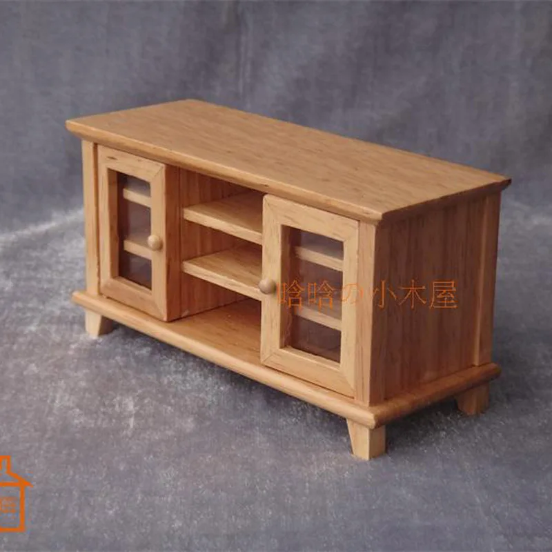1:12 Кукольный домик diy кабина мини Мебель Модель сцена двухсторонний шкаф для