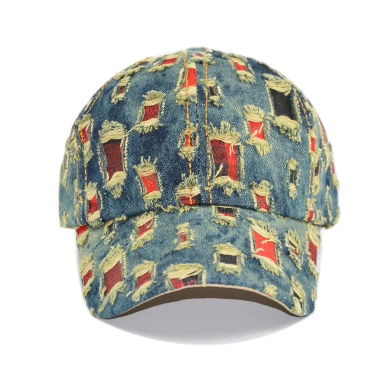 Дистресс отверстие ковбойская шляпа мужская индивидуальность хип хоп Женская