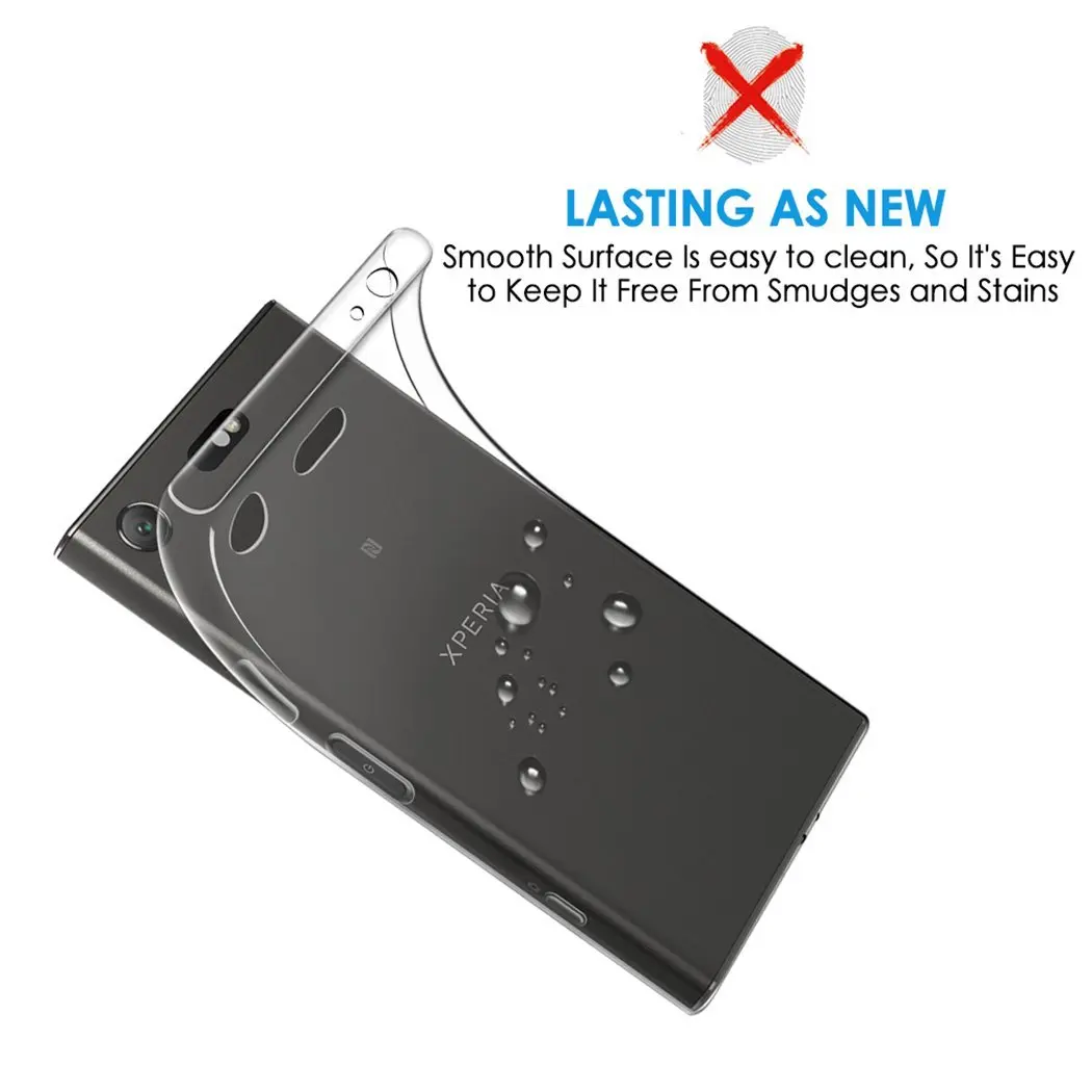Ультратонкий Прозрачный мягкий силиконовый чехол из ТПУ для SONY Xparia X XA XA1 Plus Ultra XZ