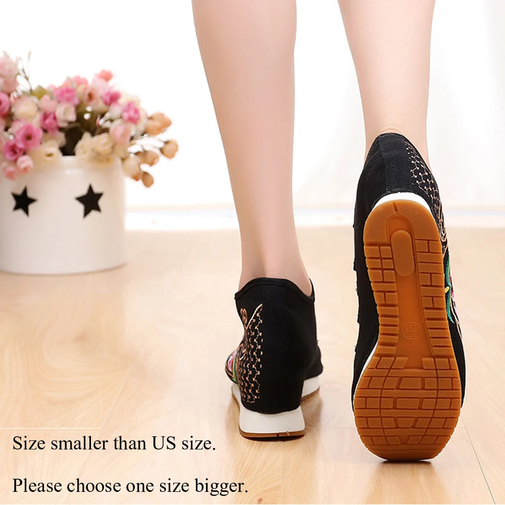 Zapatos Mujer Женские этнические кроссовки Джинсовая парусиновая обувь на плоской
