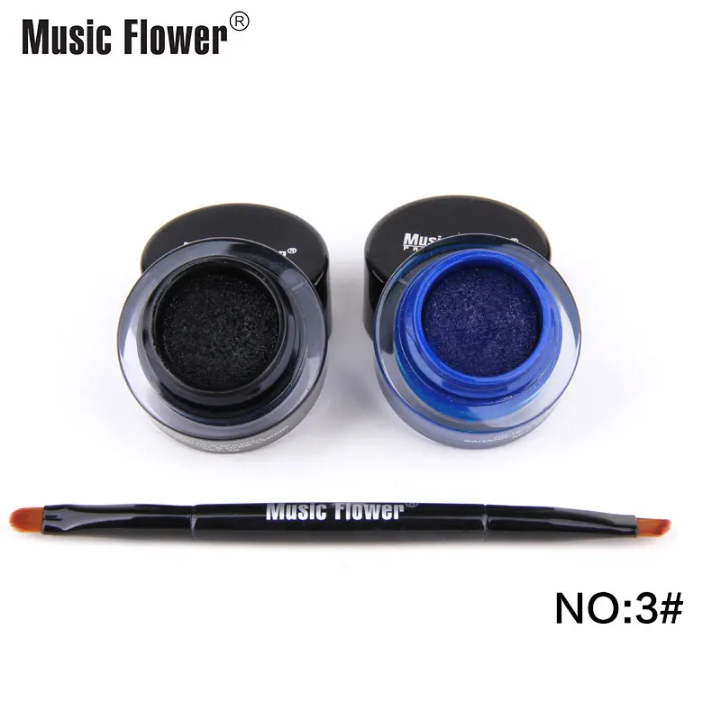 Music Flower воздуха подводка-кушон для век с кисти мягкие и гладкие глаза для макияжа 24 H долговечный супер тонкий косметический дропшиппинг - Цвет: 3029-103