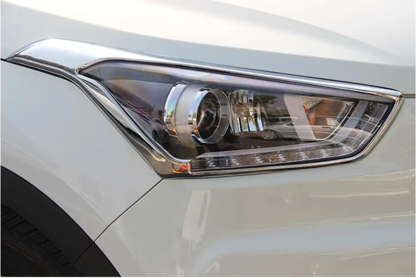 Для hyundai Creta ix25 фары/задние фары крышка ABS Автомобильный ремонт Хром Стайлинг внешняя отделка Аксессуары