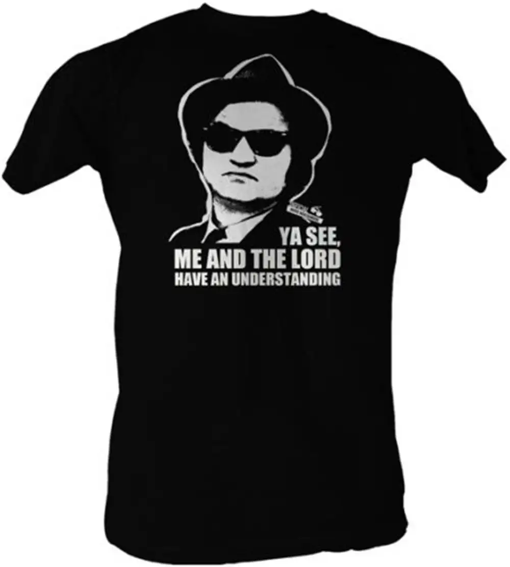 Футболка для взрослых с надписью Blues Brothers Movie Me & The Lord|Мужские футболки| |