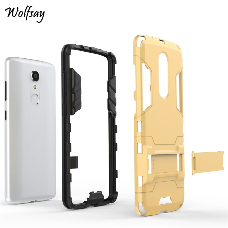 Чехол Wolfsay для ZTE Axon 7 Mini тонкий чехол в стиле робота резиновая подставка телефона