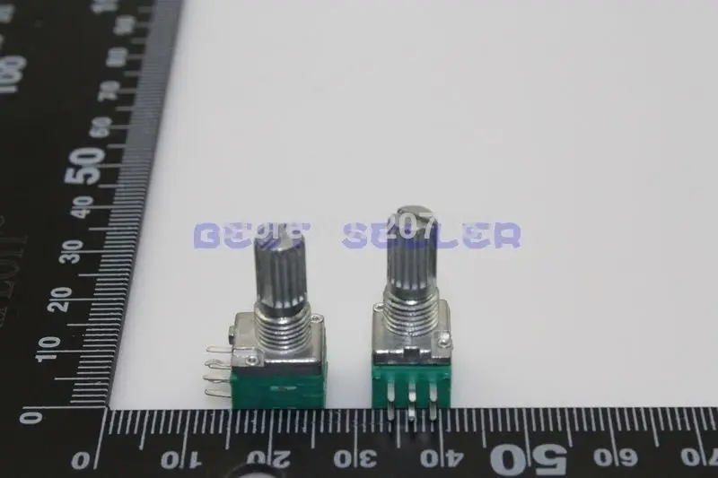 free shipping 10pcs B50K 50k ohm 6 pin Linear Rotary Potentiometer for power amplifier | Электронные компоненты и