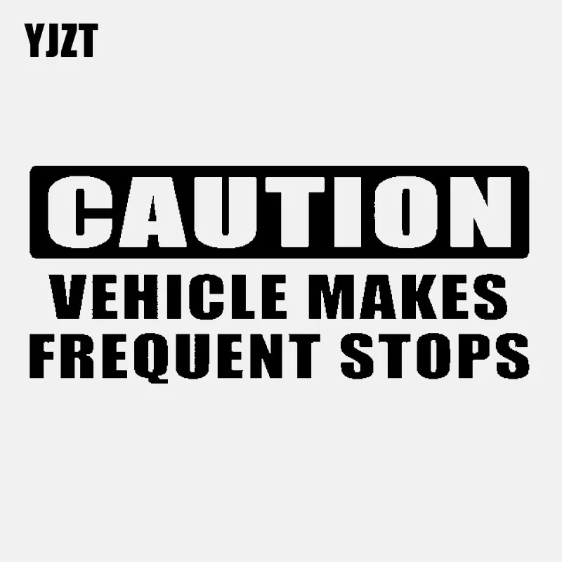 YJZT 16 см * 7 предупреждение о частых остановках автомобиля черные серебряные