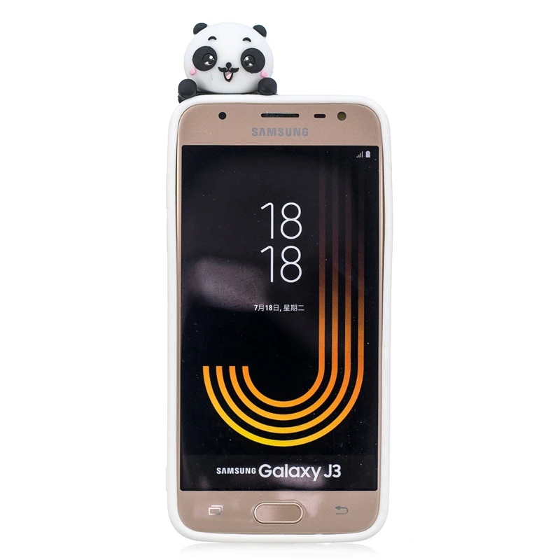 3D Case For Samsung Galaxy J3 2018 Cute Panda Unicorn Cat Phone Cases Coque |