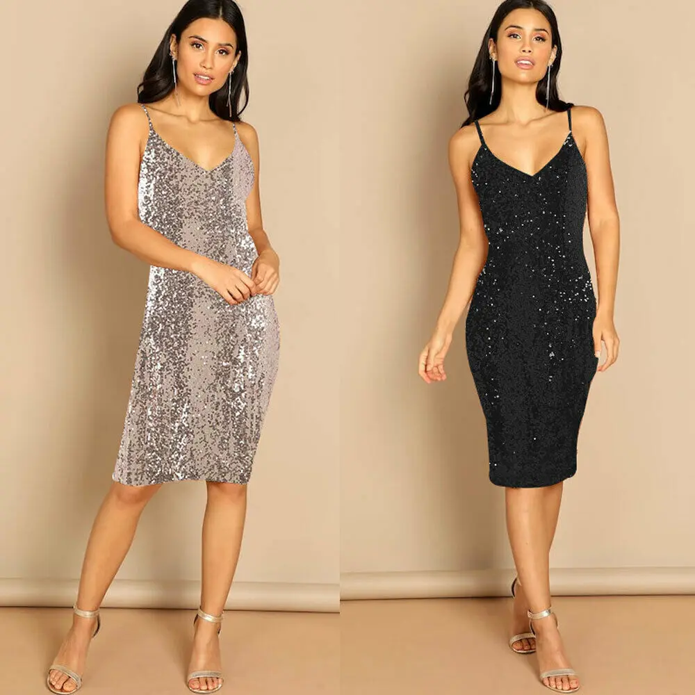 Женское облегающее платье на бретельках повседневное Привлекательное с