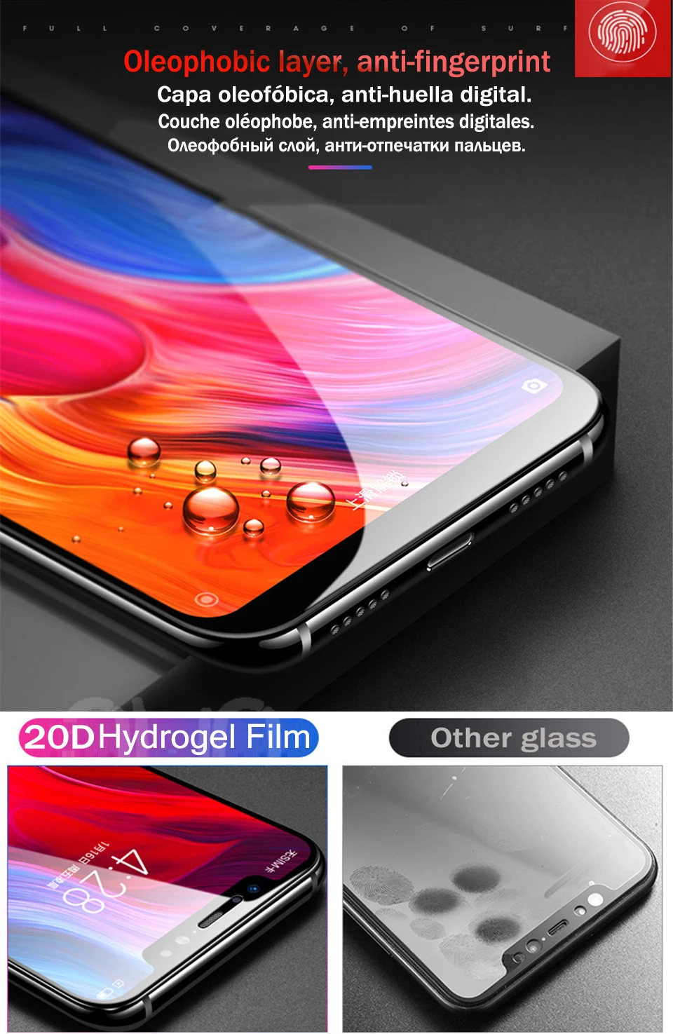 20D Гидрогелевая пленка для Xiaomi mi 9 SE mi 8 Lite A2 mi 9 mi 8 mi x 2 2 S mi x 3 A1 Защитная пленка для экрана для Red mi 7 ультратонкая HD пленка