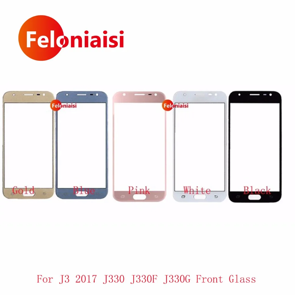 10 шт./лот Замена 5 0 &quotдля samsung Galaxy J3 2017 J330 J330F ЖК дисплей Передняя Внешний Стекло